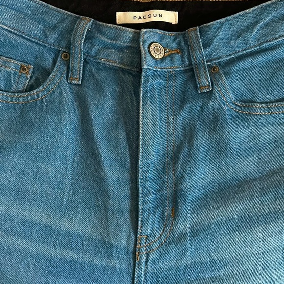 PacSun Eco Blue & Black Paneled 90s Boyfriend Jeans Size 25 - Picture 11 of 11
